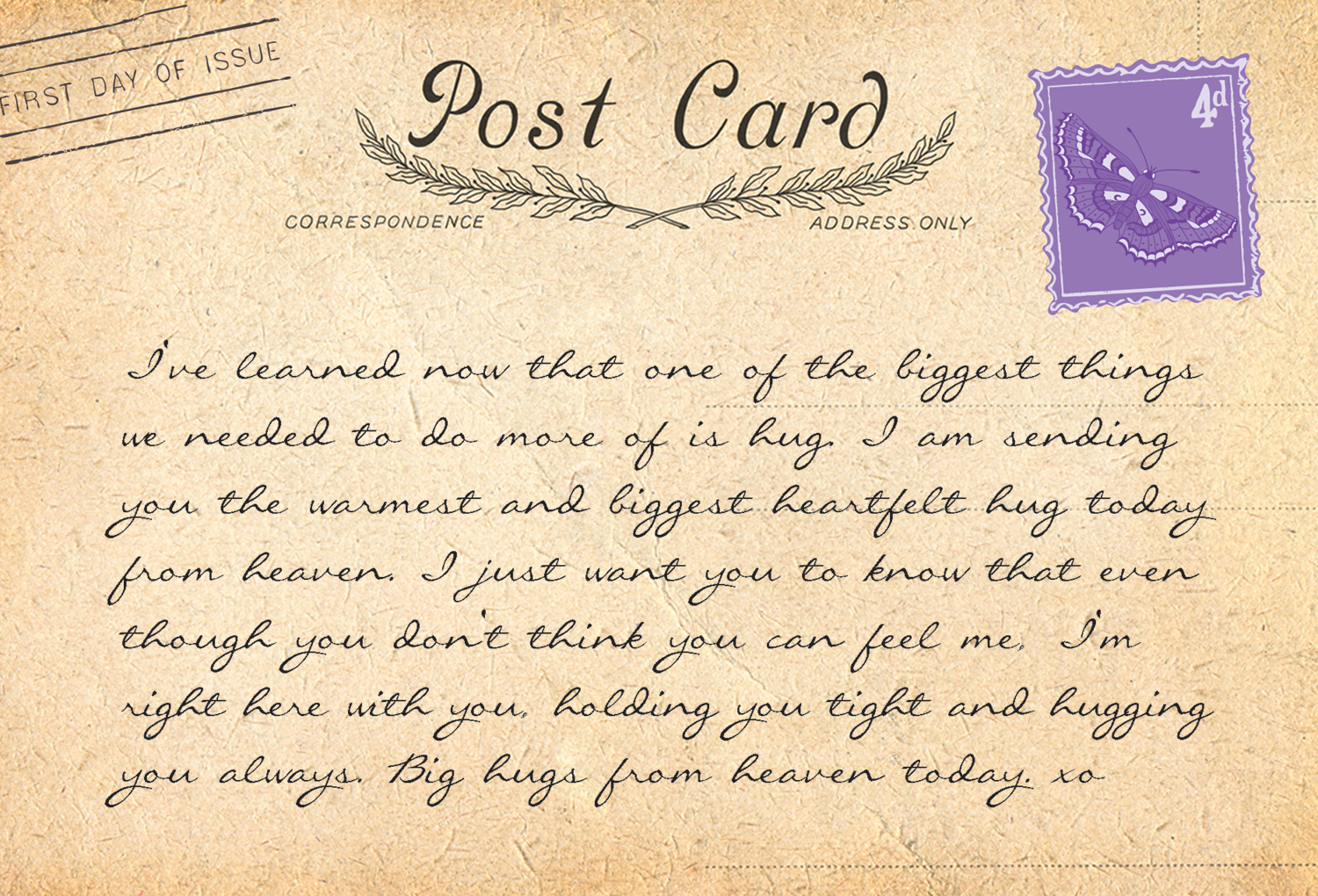 POSTCARDS FROM HEAVEN 2 - back 1