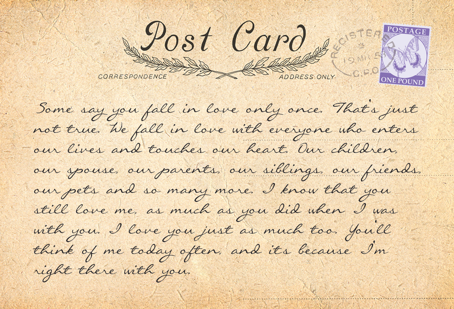 POSTCARDS FROM HEAVEN 2 - back 13