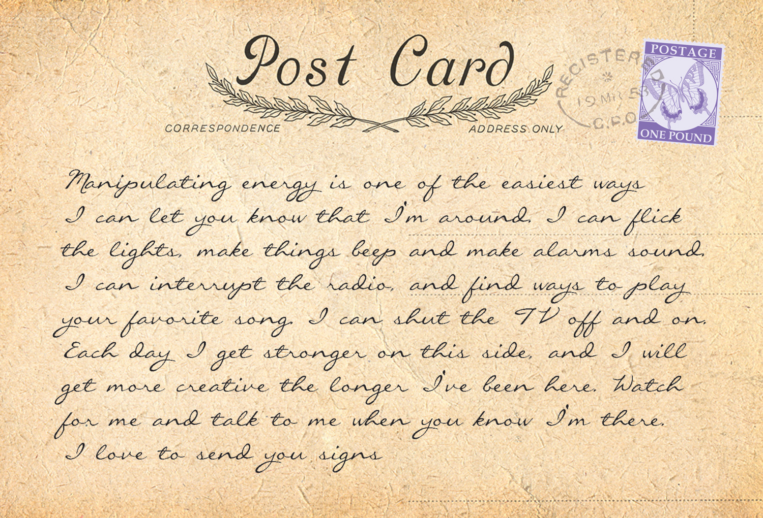POSTCARDS FROM HEAVEN 2 - back 16