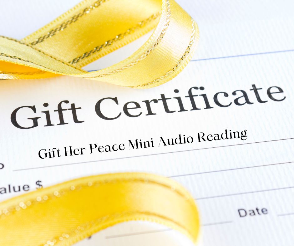 Gift her Peace gift certificate Gift her Peace gift certificate